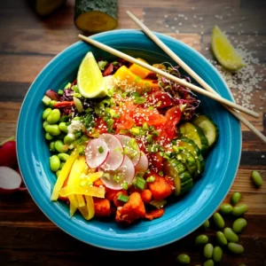 poke bowl z łososiem Restauracja Nienażarty Suwałki